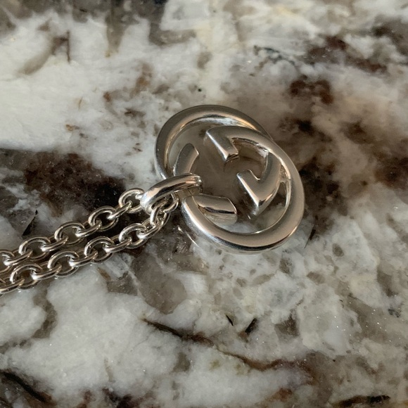 GUCCI Vintage Interlocking GG Necklace, Approx. 19" - Picture 6 of 13
